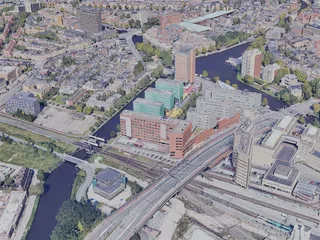 Groningen City, Netherlands (2023) 3D Model preview