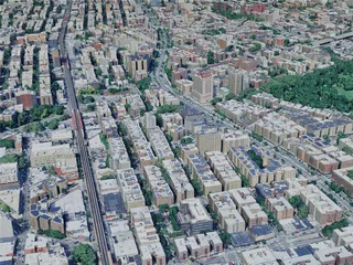 New York City, The Bronx, USA (2024) 3D Model preview