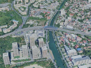 Bucharest City, Romania (2023) 3D Model preview