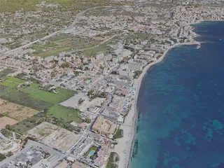 Ibiza City, Spain (2023) 3D Model preview