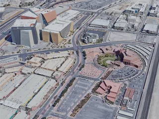 Las Vegas City, Downtown, USA (2023) 3D Model preview