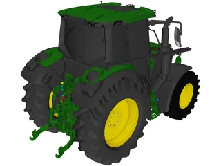 John Deere 6M Series 3D Model preview