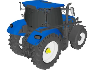 New Holland T6 Series 3D Model preview