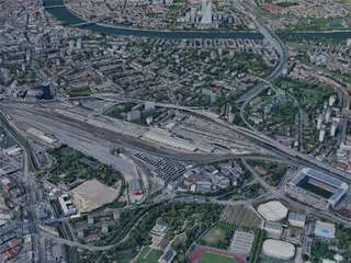 Basel City, Switzerland (2024) 3D Model preview