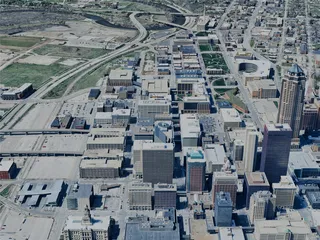 Des Moines City, IA, USA (2024) 3D Model preview