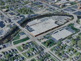 Green Bay City, WI, USA (2024) 3D Model preview