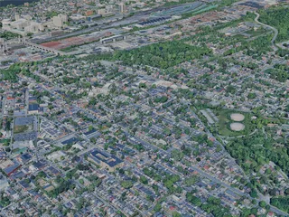 Harrisburg City, PA, USA (2024) 3D Model preview