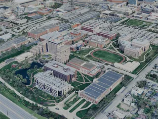 Indianapolis City, IN, USA (2024) 3D Model preview