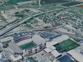 Lincoln City, NE, USA (2024) 3D Model preview