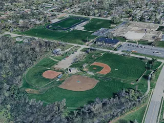 Springfield City, IL, USA (2024) 3D Model preview