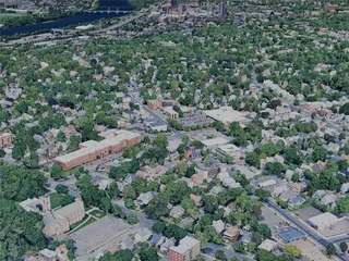 Springfield City, MA, USA (2024) 3D Model preview