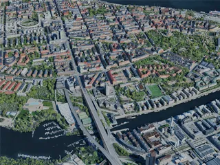Stockholm City, Sweden (2023) 3D Model preview