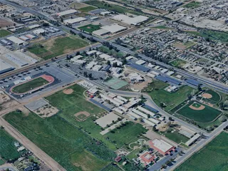 Porterville City, CA, USA (2023) 3D Model preview