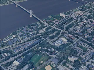 Poughkeepsie City, NY, USA (2023) 3D Model preview