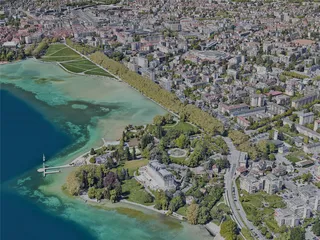 Annecy City, France (2022) 3D Model preview