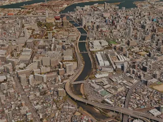 Kitakyushu City, Japan (2023) 3D Model preview
