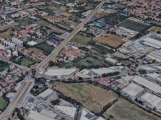 Monza City, Italy (2023) 3D Model preview