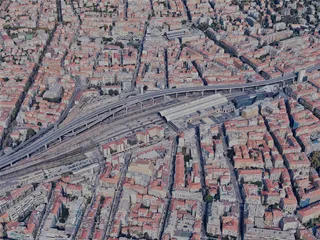 Nice City, France (2024) 3D Model preview