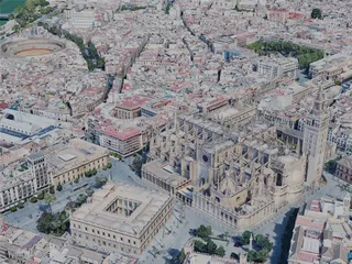 Seville City, Spain (2023) 3D Model preview