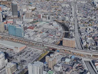 Toyama City, Japan (2023) 3D Model preview
