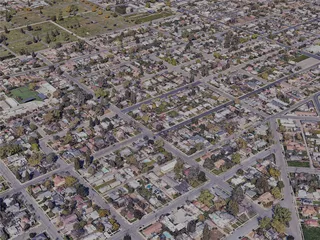 Visalia City, CA, USA (2024) 3D Model preview