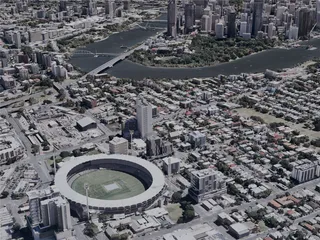 Brisbane City, Australia (2023) 3D Model preview