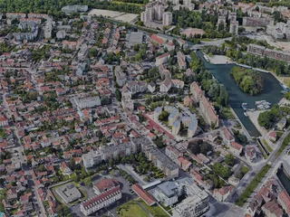 Dijon City, France (2022) 3D Model preview