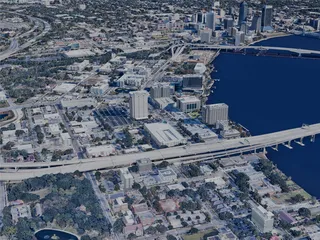 Jacksonville City, USA (2024) 3D Model preview