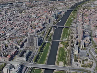 Mannheim City, Germany (2022) 3D Model preview