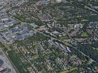 Oulu City, Finland (2024) 3D Model preview