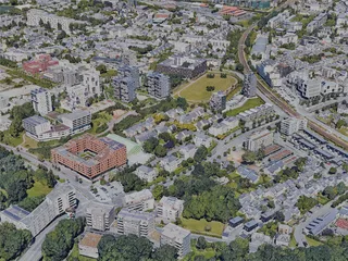 Rennes City, France (2022) 3D Model preview