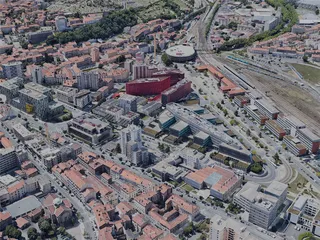 Saint-Etienne City, France (2022) 3D Model preview