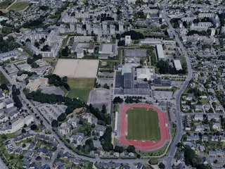 Vannes City, France (2022) 3D Model preview