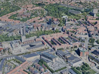 Aarhus City, Denmark (2023) 3D Model preview