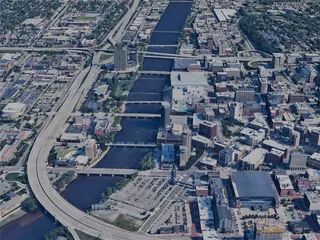 Grand Rapids City, USA (2023) 3D Model preview