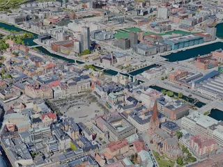 Malmo City, Sweden (2023) 3D Model preview