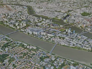 Nantes City, France (2023) 3D Model preview