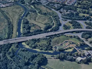 Northampton City, UK (2023) 3D Model preview