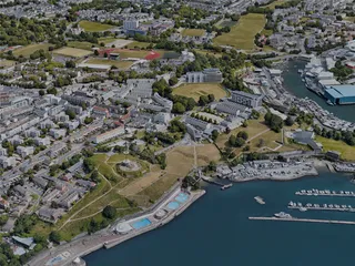 Plymouth City, UK (2022) 3D Model preview