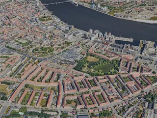 Aalborg City, Denmark (2023) 3D Model preview