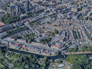 Amiens City, France (2022) 3D Model preview