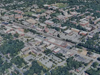 Greensboro City, USA (2023) 3D Model preview