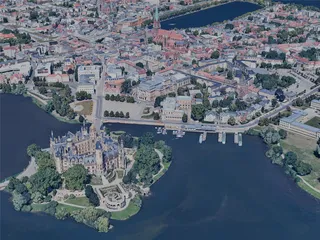 Schwerin City, Germany (2023) 3D Model preview