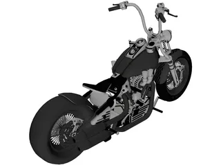 Harley-Davidson Knucklehead 3D Model preview