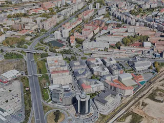 A Coruna City, Spain (2023) 3D Model preview