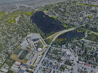 Anchorage City, AK, USA (2022) 3D Model preview
