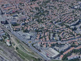 Beziers City, France (2022) 3D Model preview
