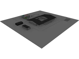 Equestrian Center 3D Model preview