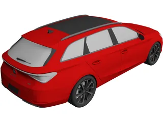 Seat Leon Sportstourer (2022) 3D Model preview