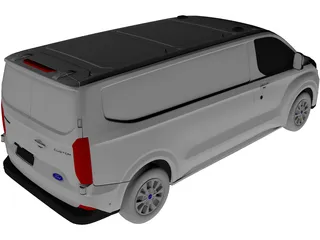 Ford Transit Custom Trend (2024) 3D Model preview